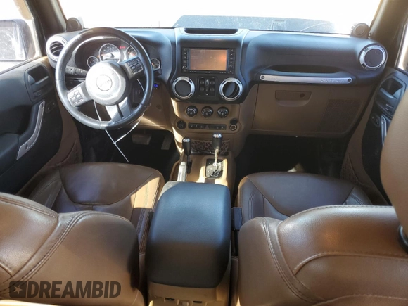 2014 Jeep Wrangler Unlimited Rubicon X with VIN 1C4HJWFG8EL119654, listed as a Copart auction lot 46699055 with 148,412 mi miles and Salvage title. Bid and sale history available at DreamBid. Image 8.
