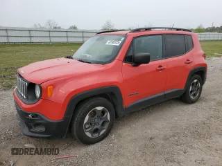 2017 Jeep Renegade Sport with VIN ZACCJAAB3HPF74288, listed as a Copart auction lot 49196735 with 42,468 mi miles and Salvage Title. Bid and sale history available at DreamBid. Image 1.