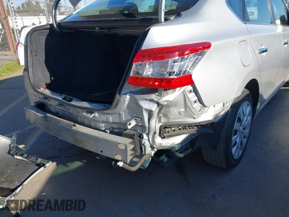 2014 Nissan Sentra S with VIN 3N1AB7AP9EY233961, listed as a IAAI auction lot 41305879 with 89,274 mi miles and . Bid and sale history available at DreamBid. Image 13.
