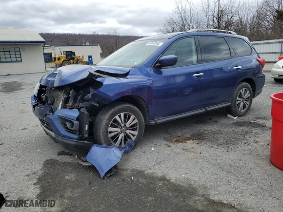 2018 Nissan Pathfinder S with VIN 5N1DR2MM2JC637435, listed as a Copart auction lot 48049765 with 77,971 mi miles and Salvage Title. Bid and sale history available at carsss.com. Image 1.