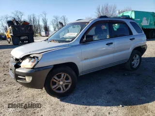 2006 Kia Sportage LX with VIN KNDJE723067234824, listed as a Copart auction lot 42860025 with 163,856 mi miles and Non repairable. Bid and sale history available at DreamBid. Image 1.