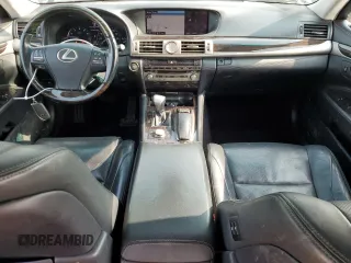 2015 Lexus LS 460 with VIN JTHCL5EF4F5025573, listed as a Copart auction lot 57178115 with 56,710 mi miles and Salvage title. Bid and sale history available at DreamBid. Image 8.