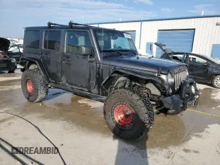 2018 Jeep Wrangler JK Unlimited Sport S with VIN 1C4BJWDG8JL812324, listed as a Copart auction lot 76595354 with 140,013 mi miles and Salvage Title. Bid and sale history available at carsss.com. Image 4.
