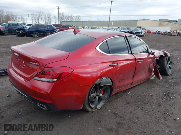2019 Genesis G70 Advanced with VIN KMTG34LE7KU017931, listed as a IAAI auction lot 41863853 with 34,214 mi miles and . Bid and sale history available at DreamBid. Image 4.
