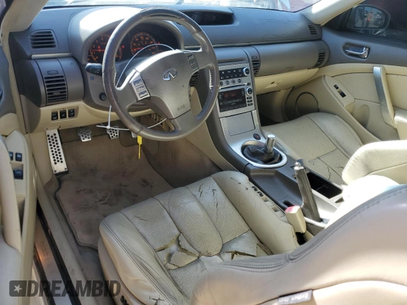 2006 Infiniti G35 Coupe with VIN JNKCV54E16M704743, listed as a Copart auction lot 88819325 with 110,402 mi miles and Clean Title. Bid and sale history available at carsss.com. Image 8.