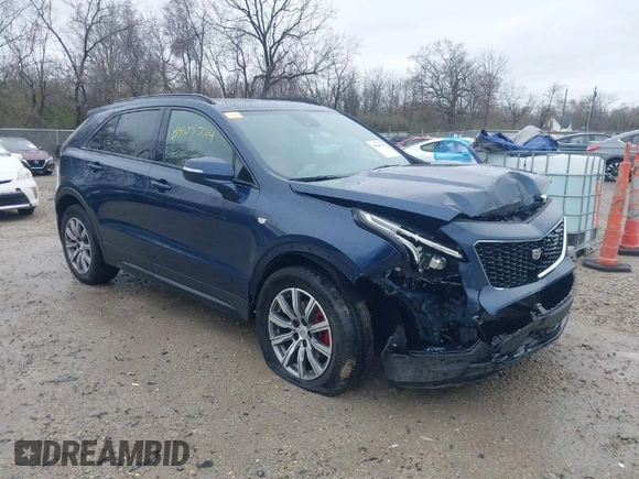 2021 Cadillac XT4 AWD Sport with VIN 1GYFZFR45MF053573, listed as a IAAI auction lot 41909784 with 36,309 mi miles and . Bid and sale history available at DreamBid. Image 1.