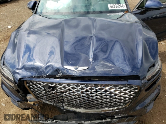 2023 Genesis GV70 Sport with VIN KMUMCDTC1PU080625, listed as a Copart auction lot 69239844 with 21,165 mi miles and Salvage Title. Bid and sale history available at DreamBid. Image 12.