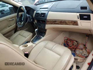 2007 BMW X3 3.0si with VIN WBXPC93447WF08350, listed as a Copart auction lot 55138105 with Not Provided miles and Non Repairable. Bid and sale history available at DreamBid. Image 8.