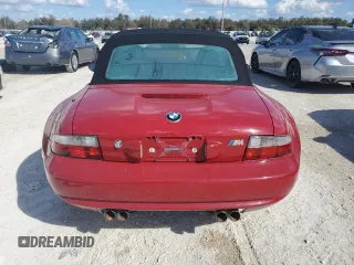 2000 BMW Z3 M 3.2L with VIN WBSCK9347YLC93878, listed as a Copart auction lot 74850664 with 0 mi miles and Salvage Title. Bid and sale history available at carsss.com. Image 6.
