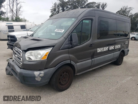 2016 Ford Transit XL with VIN 1FBAX2CG6GKA01273, listed as a Copart auction lot 53082045 with 95,631 mi miles and Salvage title. Bid and sale history available at DreamBid. Image 1.