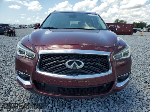 2019 Infiniti QX60 LUXE with VIN 5N1DL0MN4KC557490, listed as a Copart auction lot 51164225 with 57,359 mi miles and Salvage Title. Bid and sale history available at carsss.com. Image 5.