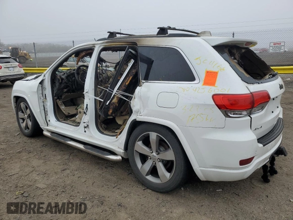 2015 Jeep Grand Cherokee Overland with VIN 1C4RJFCG8FC174325, listed as a Copart auction lot 51074475 with Not Provided miles and Salvage Title. Bid and sale history available at carsss.com. Image 2.