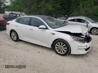 2016 Kia Optima EX z VIN 5XXGU4L3XGG091612, wystawiony jako Copart lot #59929295 z przebiegiem 130 450 mil mil oraz Szkoda całkowita • Salvage title. Historia ofert i sprzedaży dostępna na DreamBid. Obrazek 4.