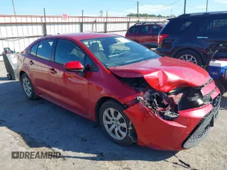 2020 Toyota Corolla LE with VIN JTDEPRAE1LJ083405, listed as a IAAI auction lot 41673933 with 103,222 mi miles. Bid and sale history available at carsss.com. Image 1.