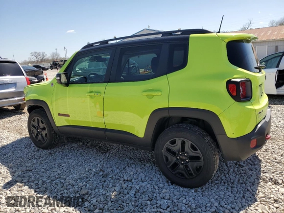 2018 Jeep Renegade Trailhawk with VIN ZACCJBCB0JPH49959, listed as a Copart auction lot 51521625 with 37,152 mi miles and Salvage Title. Bid and sale history available at carsss.com. Image 2.