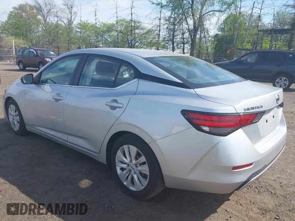 2020 Nissan Sentra S with VIN 3N1AB8BV6LY258378, listed as a IAAI auction lot 42122488 with 94,033 mi miles. Bid and sale history available at carsss.com. Image 3.