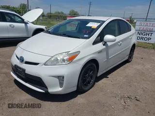 2013 Toyota Prius One with VIN JTDKN3DU4D5588812, listed as a IAAI auction lot 42028250 with 120,521 mi miles. Bid and sale history available at carsss.com. Image 2.
