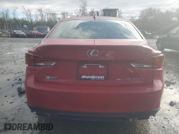 2017 Lexus IS 350 with VIN JTHCE1D28H5014273, listed as a Copart auction lot 85163664 with 46,567 mi miles and Salvage title. Bid and sale history available at DreamBid. Image 6.