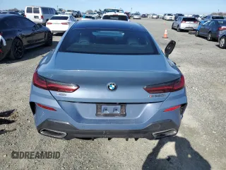 2020 BMW 8 Series M850i with VIN WBAGV8C03LCD56181, listed as a Copart auction lot 44647445 with 0 mi miles and Salvage Title. Bid and sale history available at carsss.com. Image 6.