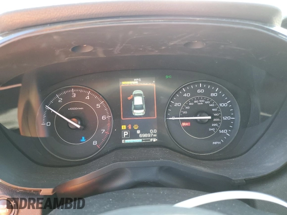2020 Subaru Impreza with VIN 4S3GTAB69L3734197, listed as a Copart auction lot 54551625 with 69,897 mi miles and Salvage title. Bid and sale history available at DreamBid. Image 9.