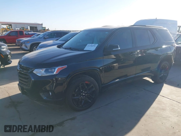 2021 Chevrolet Traverse Premier with VIN 1GNERKKW7MJ140773, listed as a IAAI auction lot 41196896 with 53,662 mi miles. Bid and sale history available at carsss.com. Image 17.