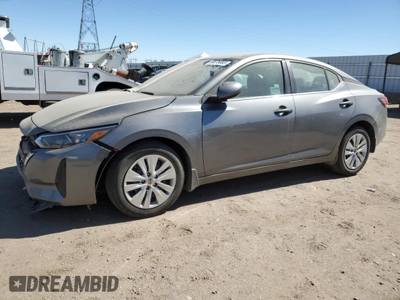 2024 Nissan Sentra S with VIN 3N1AB8BV7RY291866, listed as a Copart auction lot 58578065 with 40,751 mi miles and Salvage title. Bid and sale history available at DreamBid. Image 1.