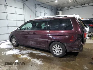 2009 Honda Odyssey EX-L with VIN 5FNRL38739B407617, listed as a Copart auction lot 43949295 with 248,461 mi miles and Salvage Title. Bid and sale history available at DreamBid. Image 2.