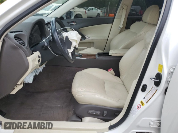 2010 Lexus IS 250 z VIN JTHBF5C23A5126132, wystawiony jako Copart lot #56963205 z przebiegiem 117 285 mil mil oraz Szkoda całkowita • Salvage title. Historia ofert i sprzedaży dostępna na DreamBid. Obrazek 7.