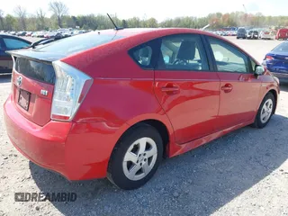 2011 Toyota Prius I with VIN JTDKN3DU2B5346291, listed as a IAAI auction lot 42088192 with 257,288 mi miles. Bid and sale history available at carsss.com. Image 4.