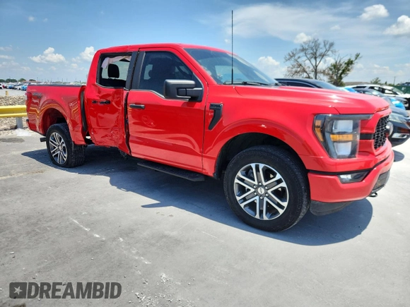 2023 Ford F-150 XL with VIN 1FTEW1EP9PKE23979, listed as a Copart auction lot 57649475 with 35,240 mi miles and Non repairable. Bid and sale history available at DreamBid. Image 4.
