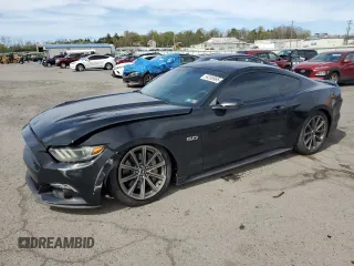 2015 Ford Mustang GT with VIN 1FA6P8CF5F5340461, listed as a Copart auction lot 54206965 with 75,313 mi miles and Salvage Title. Bid and sale history available at DreamBid. Image 1.