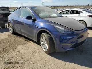 2023 Tesla Model Y Long Range with VIN 7SAYGDEE3PA081226, listed as a Copart auction lot 88674385 with Not Provided miles and Salvage Title. Bid and sale history available at DreamBid. Image 4.