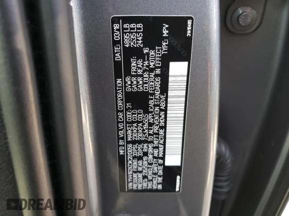 2019 Volvo XC40 Momentum с VIN YV4162XZ3K2013056, выставлен на аукционе Copart как лот 51208045 с пробегом 85 338 миль миль и Списание • Salvage title. История ставок и продаж доступна на DreamBid. Изображение 14.