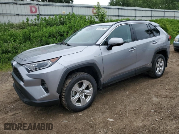 2021 Toyota RAV4 Hybrid XLE with VIN 4T3RWRFV7MU048075, listed as a Copart auction lot 62826975 with 63,347 mi miles and Clean title. Bid and sale history available at DreamBid. Image 1.