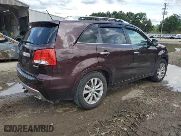 2013 Kia Sorento SX with VIN 5XYKW4A21DG387284, listed as a Copart auction lot 60813535 with 194,257 mi miles and Salvage title. Bid and sale history available at DreamBid. Image 3.