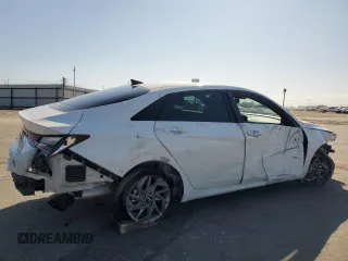 2024 Hyundai Elantra SEL with VIN KMHLM4DG4RU733265, listed as a Copart auction lot 63406845 with 8,994 mi miles and Salvage title. Bid and sale history available at DreamBid. Image 3.