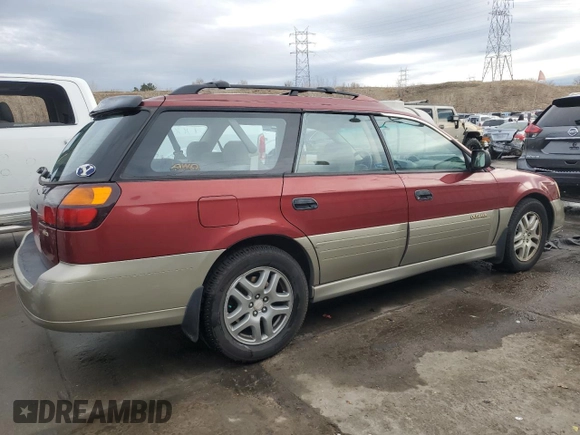 2002 Subaru Legacy Outback z VIN 4S3BH675X27630916, wystawiony jako Copart lot #86770184 z przebiegiem 165 965 mil mil oraz Szkoda całkowita • Salvage title. Historia ofert i sprzedaży dostępna na DreamBid. Obrazek 3.