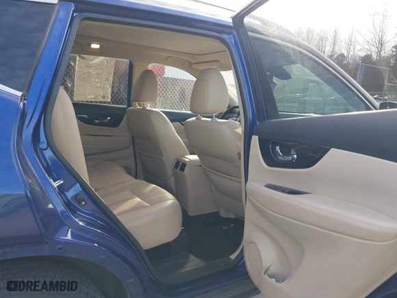 2017 Nissan Rogue SL with VIN JN8AT2MVXHW284294, listed as a IAAI auction lot 41145923 with 75,240 mi miles. Bid and sale history available at carsss.com. Image 8.