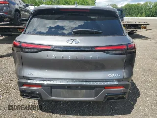 2023 Infiniti QX60 Luxe with VIN 5N1DL1FS2PC370426, listed as a Copart auction lot 57087685 with 14,344 mi miles and Salvage title. Bid and sale history available at DreamBid. Image 6.