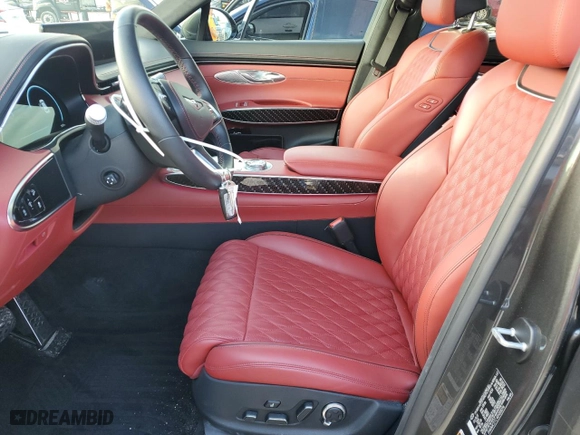 2024 Genesis GV70 3.5T Sport with VIN 5NMMCDTC4RH008296, listed as a Copart auction lot 74267434 with 9,639 mi miles and Non Repairable. Bid and sale history available at carsss.com. Image 7.
