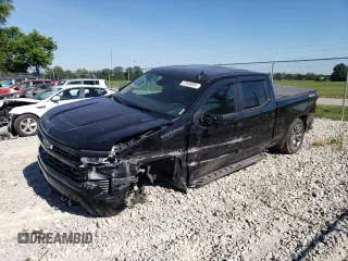 2024 Chevrolet Silverado 1500 RST with VIN 3GCUDEE83RG257924, listed as a Copart auction lot 57850994 with 6,238 mi miles and Salvage Title. Bid and sale history available at carsss.com. Image 1.