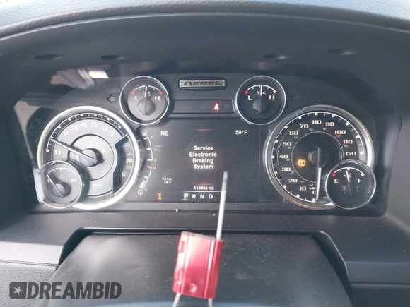 2017 Ram 1500 Rebel z VIN 1C6RR7YT2HS734120, wystawiony jako IAAI lot #41590424 z przebiegiem 113 034 mil mil oraz . Historia ofert i sprzedaży dostępna na DreamBid. Obrazek 7.