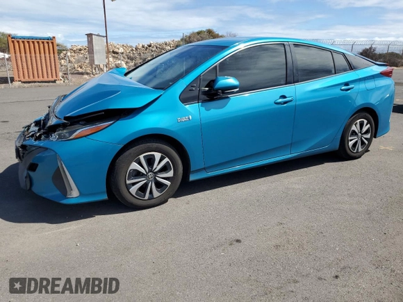 2018 Toyota Prius Plus with VIN JTDKARFP3J3093322, listed as a Copart auction lot 45608465 with 75,442 mi miles and Salvage Title. Bid and sale history available at DreamBid. Image 1.