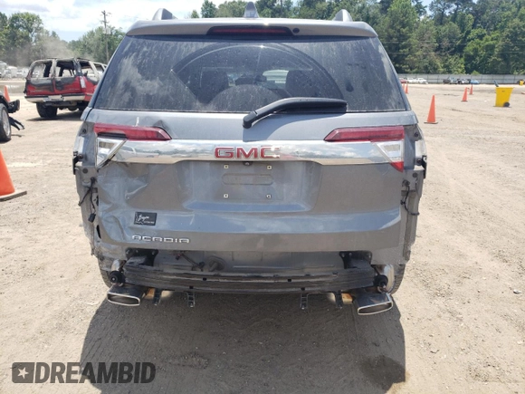2021 GMC Acadia SLT with VIN 1GKKNMLS3MZ163715, listed as a Copart auction lot 61997755 with 75,247 mi miles and Salvage title. Bid and sale history available at DreamBid. Image 6.