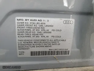 2024 Audi Q4 e-tron Premium Plus with VIN WA1L2BFZ1RP031846, listed as a Copart auction lot 49340235 with 957 mi miles and Clean Title. Bid and sale history available at carsss.com. Image 13.