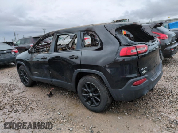 2015 Jeep Cherokee Sport z VIN 1C4PJMAB9FW564237, wystawiony jako Copart lot #51441465 z przebiegiem Nie podano mil oraz Szkoda całkowita • Salvage title. Historia ofert i sprzedaży dostępna na DreamBid. Obrazek 2.