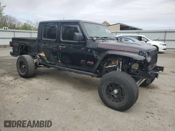 2020 Jeep Gladiator Rubicon z VIN 1C6JJTBG0LL163075, wystawiony jako Copart lot #53682075 z przebiegiem 67 083 mil mil oraz Szkoda całkowita • Salvage title. Historia ofert i sprzedaży dostępna na DreamBid. Obrazek 4.