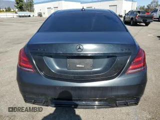 2019 Mercedes-Benz S-Class AMG S 63 with VIN WDDUG8JB3KA449249, listed as a Copart auction lot 47116915 with 60,756 mi miles and Salvage Title. Bid and sale history available at carsss.com. Image 6.
