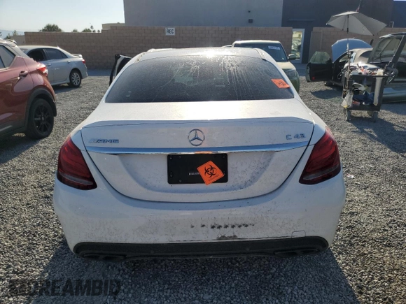 2018 Mercedes-Benz C 43 AMG with VIN 55SWF6EB0JU257229, listed as a Copart auction lot 68947254 with 116,622 mi miles and Non Repairable. Bid and sale history available at carsss.com. Image 6.
