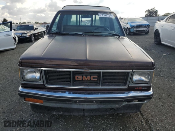 1989 GMC Sonoma with VIN 1GTCS14Z2K8529766, listed as a Copart auction lot 78939124 with 101,995 mi miles and Salvage Title. Bid and sale history available at carsss.com. Image 5.